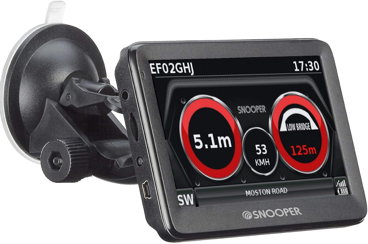 S5100 Truckmate Bridge-Saver-Plus Low Bridge Alert System with 5" LCD Touchscreen
