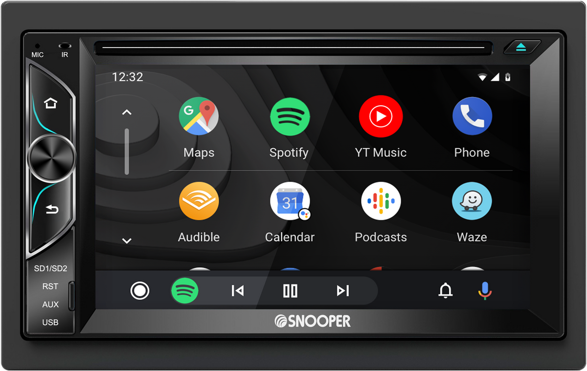 Snooper SMH-620DAB Double Din 6.2" Capacitive Touchscreen DVD/CD Multimedia Receiver