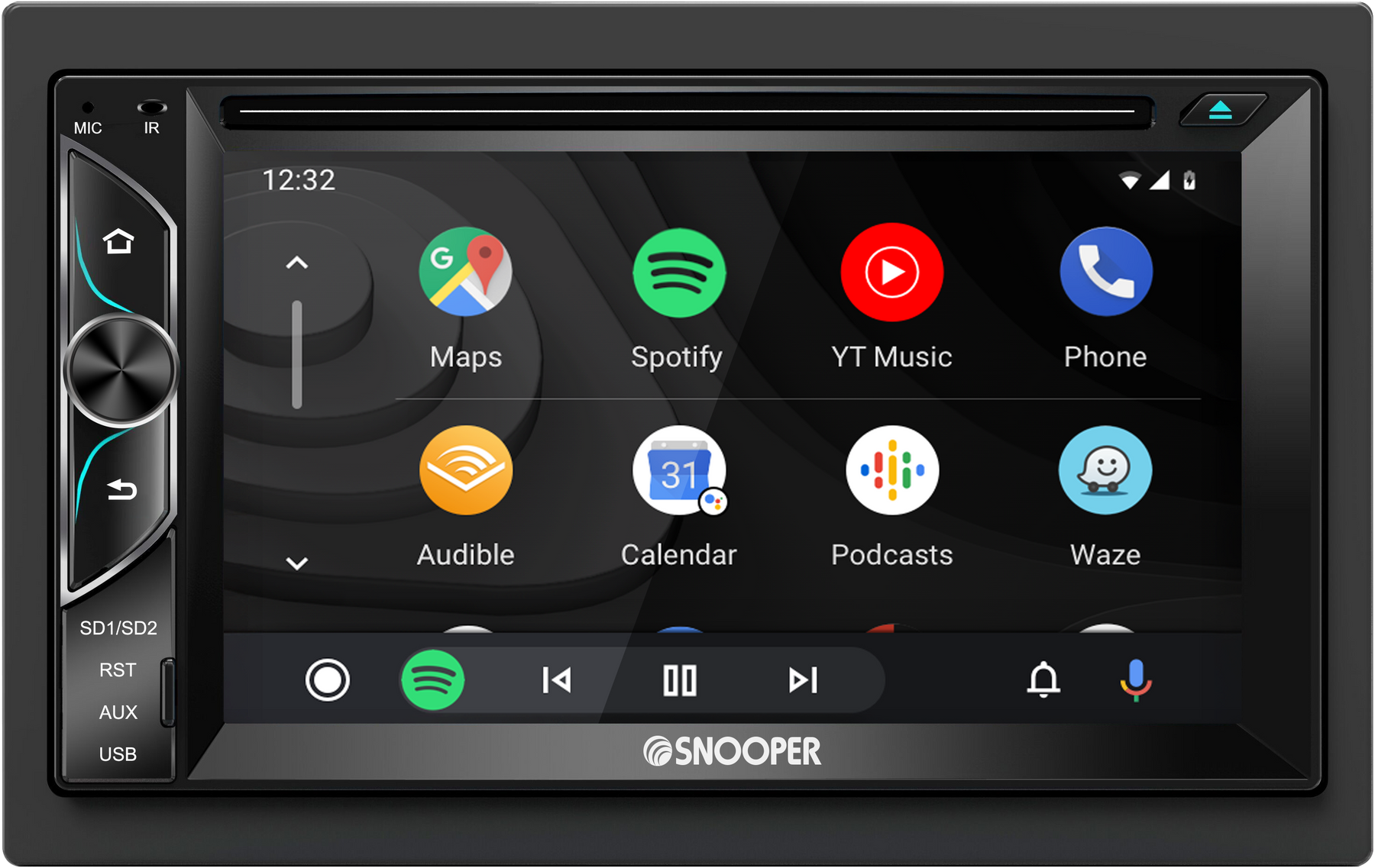 Snooper SMH-620DAB Double Din 6.2" Capacitive Touchscreen DVD/CD Multimedia Receiver