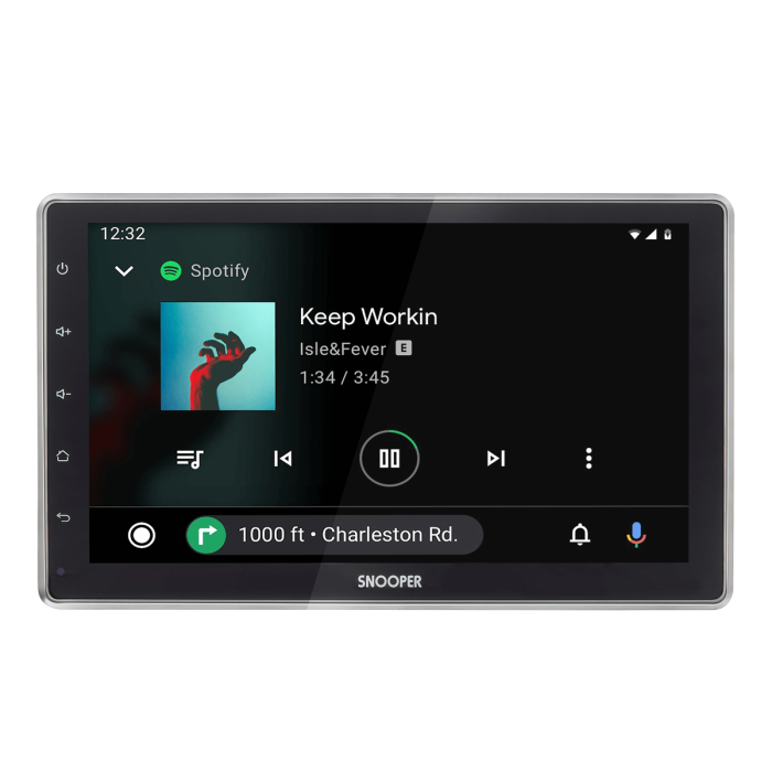 Snooper SMH-550DAB Multimedia Player with 10.1" Floating Screen and Advanced Smartphone Control