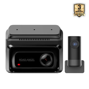 Haulage - Road Angel Halo Elite 4K (2160p) & 1K (1080p) Dual Dash Cam With Sony Starvis 2 Enhanced Night Vision Video Technology!- With 128GB SD Card & Hardwiring Kit Bundle