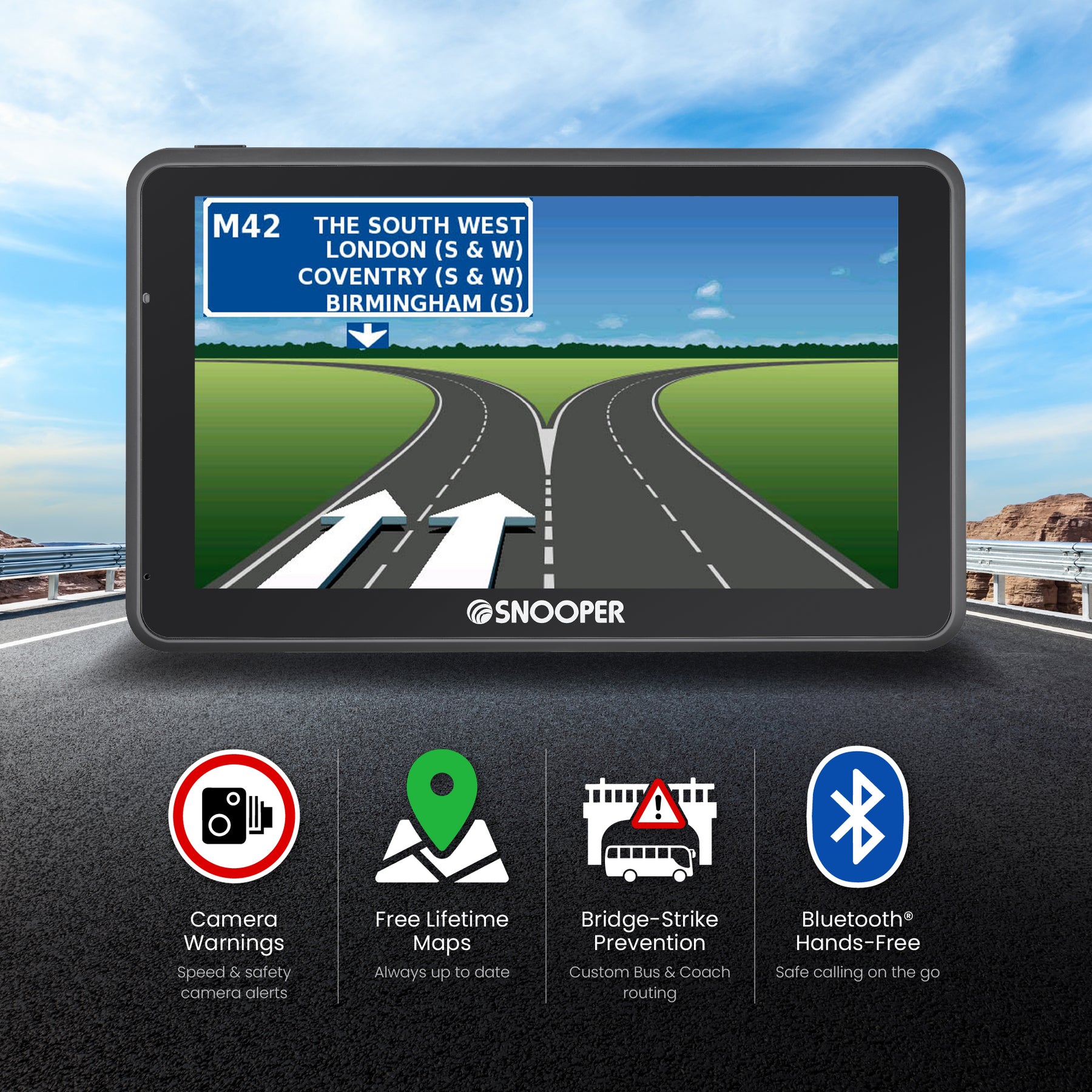S6900 Bus & Coach-Pro 7" Bus Sat Nav with Active Magnetic Mount