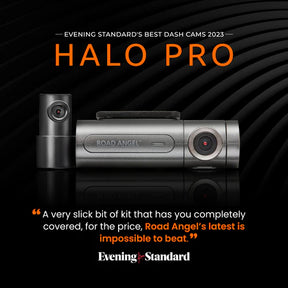 Haulage - Road Angel Halo Pro Front and Rear Dash Cam with 128GB SD Card & Hardwiring Kit Bundle