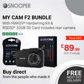 Snooper My-Cam-F2 Deluxe 32GB SD card & Hardwire Kit Bundle