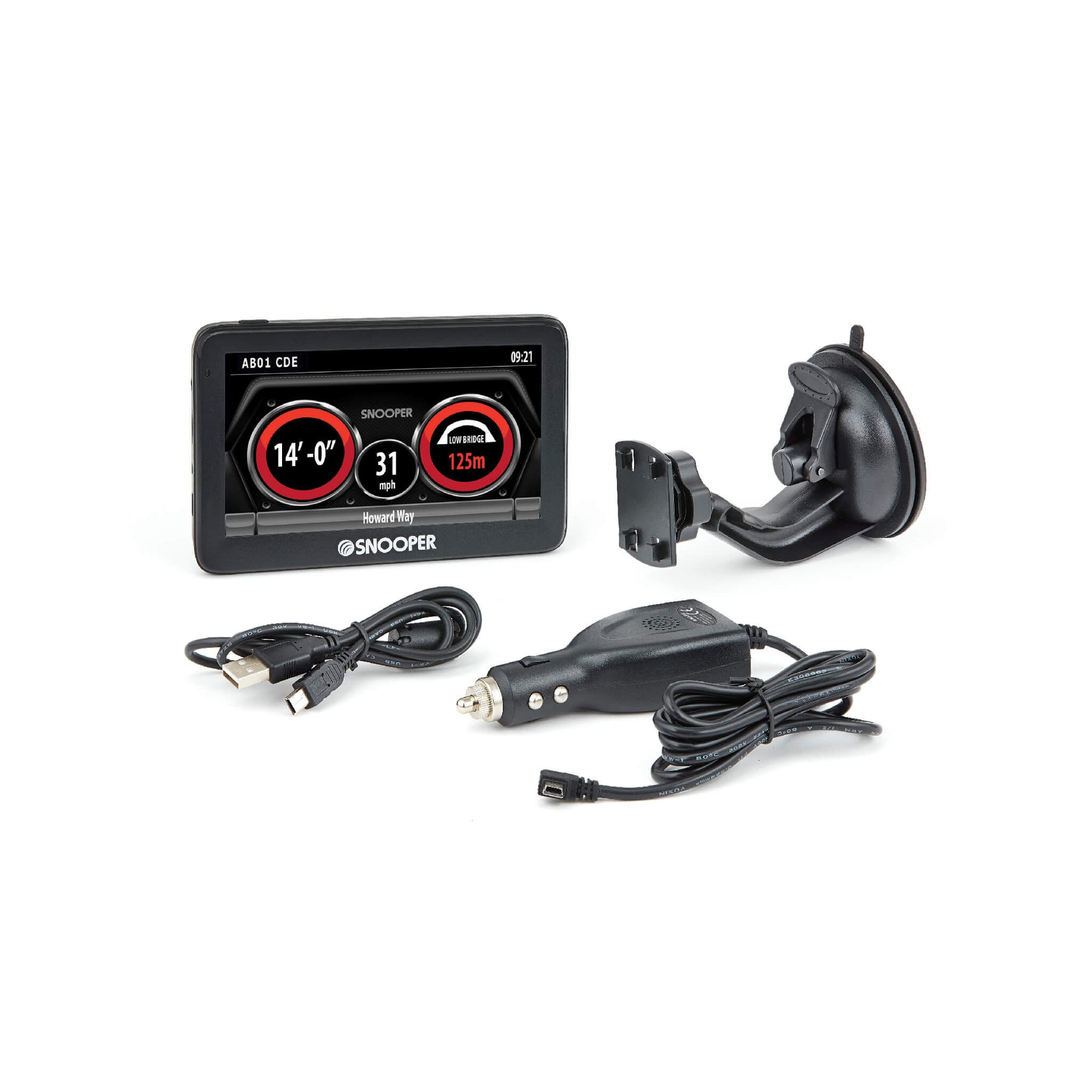 Trade Offer S5100 Truckmate Bridge-Saver-Plus Low Bridge Alert System with 5" LCD Touchscreen