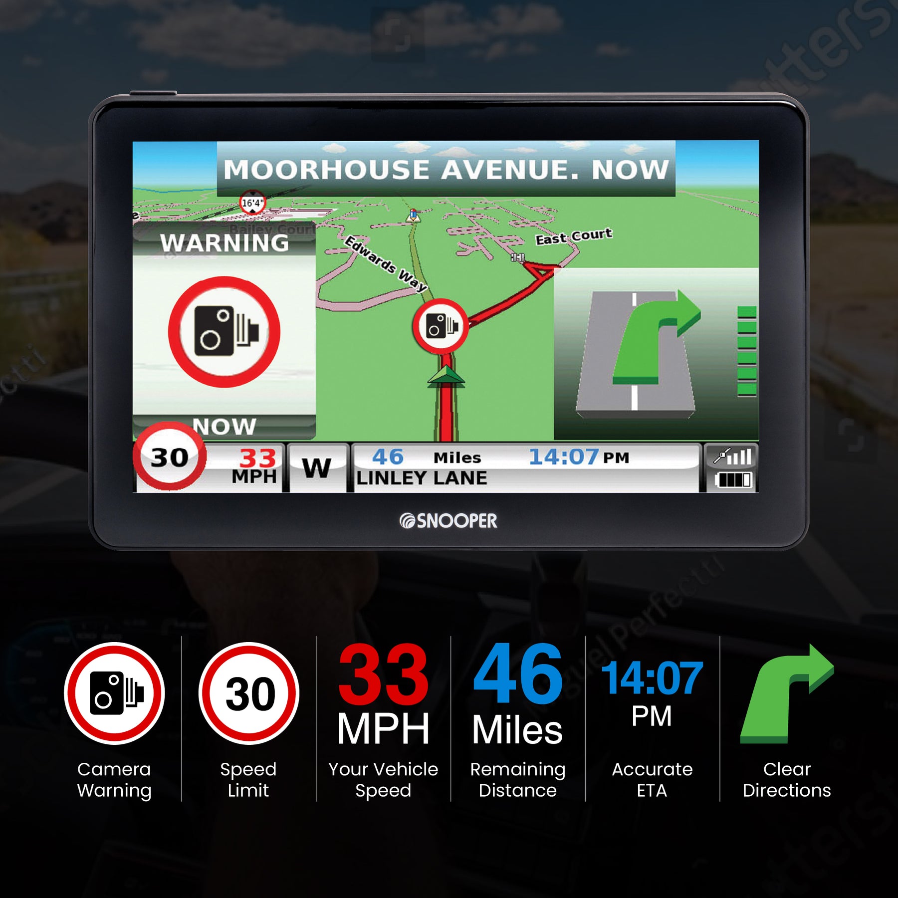 S9900-Pro Truckmate 9" HGV & Truck Sat Nav with Magnetic Mount