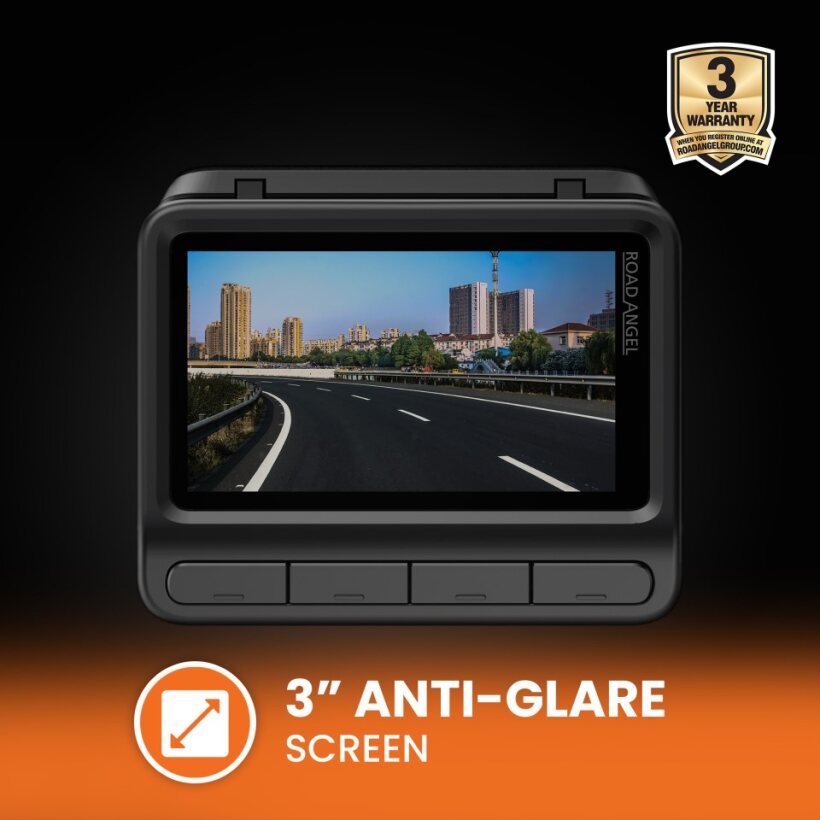 Haulage - Road Angel Halo Elite 4K (2160p) & 1K (1080p) Dual Dash Cam With Sony Starvis 2 Enhanced Night Vision Video Technology!- With 128GB SD Card & Hardwiring Kit Bundle