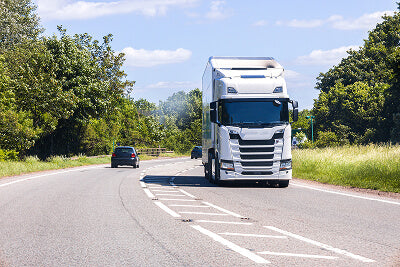 Truck on road