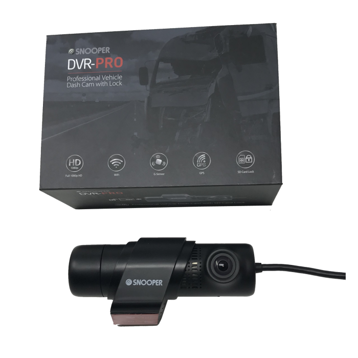 Snooper DVR-PRO. HD, WLAN, GPS-Dashcam mit abschließbarer SD-Karte