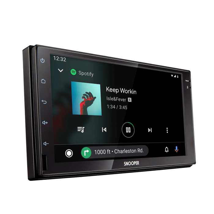 Snooper SMH-520DAB 7' Mechless Multimedia Receiver with Advanced Smartphone  Control